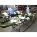 2020 China OEM not inflatable single person sea paddle fishing kayak boat wholesale with aluminum frame seat for sale